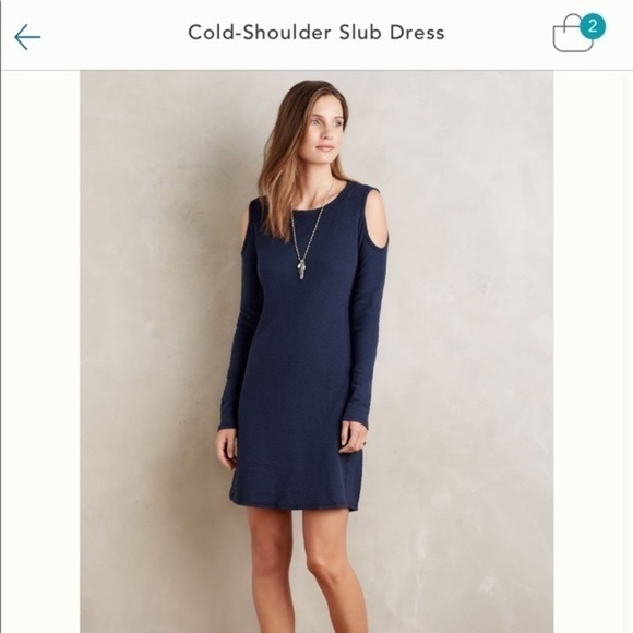 NWT Anthropologie SOL ANGELES Cold-Shoulder‎ Dress size Medium - Picture 11 of 13
